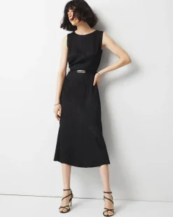 Animal-Print Jacquard Midi Dress*White House Black Market Discount