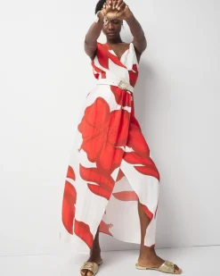Asymmetric Floral Maxi Dress*White House Black Market Discount