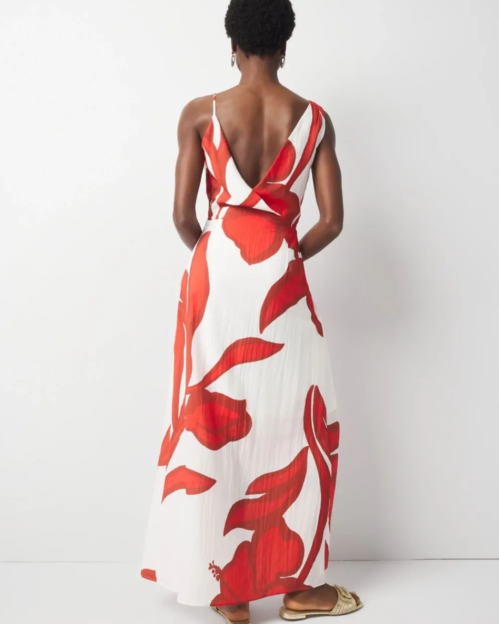 Asymmetric Floral Maxi Dress*White House Black Market Discount