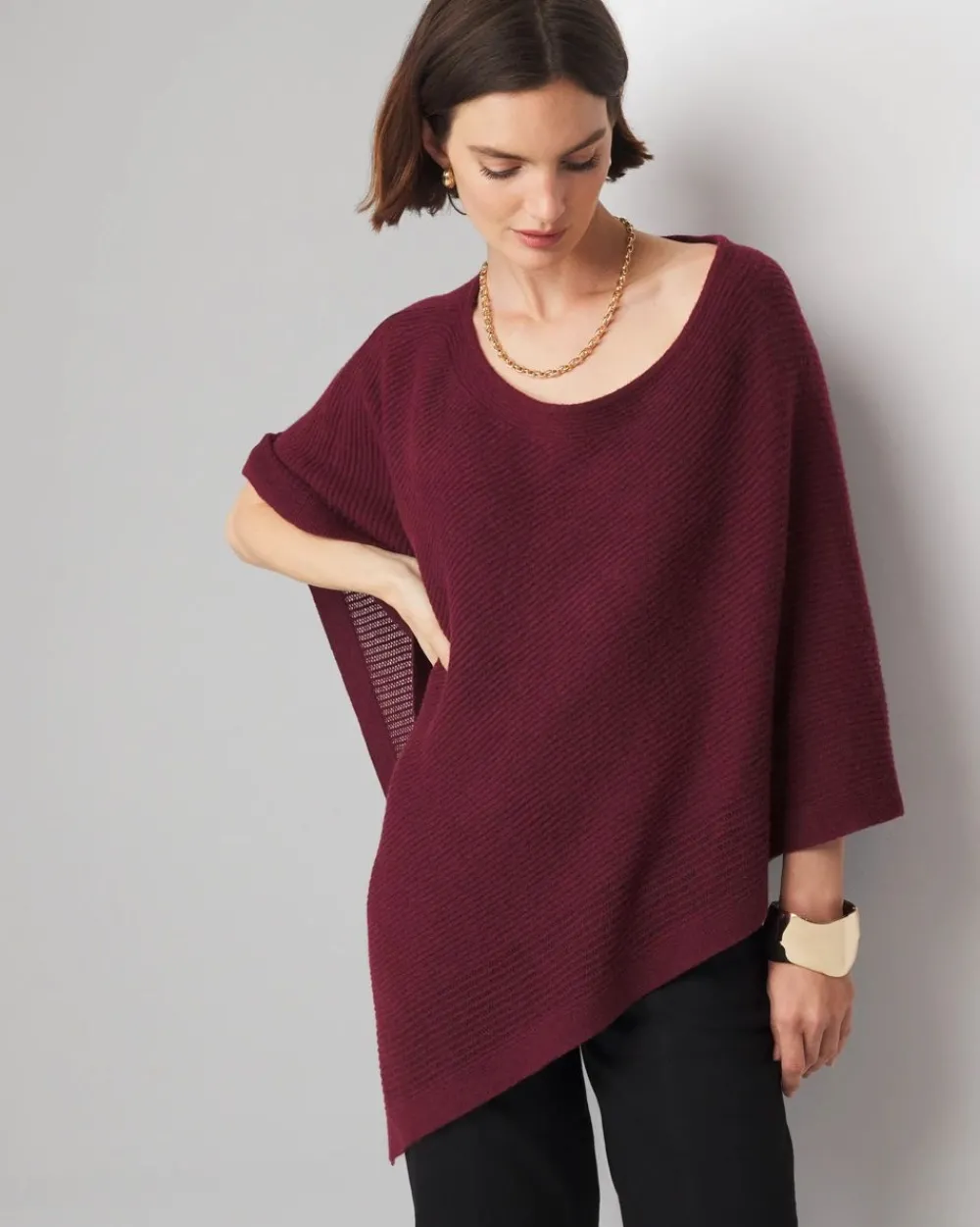 Asymmetric Poncho*White House Black Market Discount