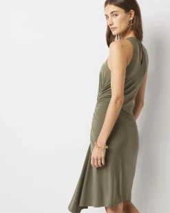 Asymmetric Ruched Mini Dress*White House Black Market Best