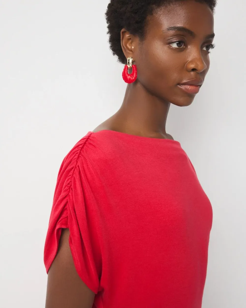 Asymmetric Ruched Top*White House Black Market Online