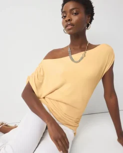 Asymmetric Ruched Top*White House Black Market New