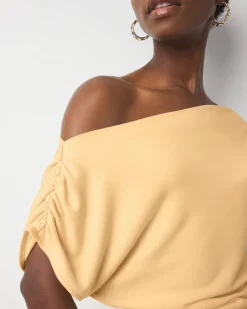 Asymmetric Ruched Top*White House Black Market New