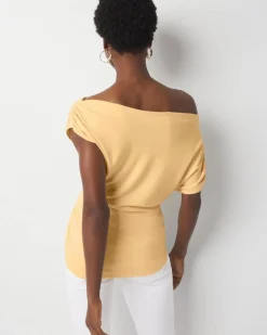Asymmetric Ruched Top*White House Black Market New