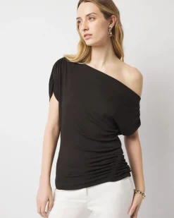 Asymmetric Ruched Top*White House Black Market Online