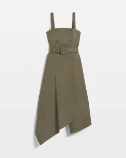Asymmetric Trench Midi Dress*White House Black Market Hot