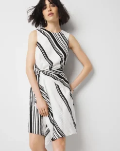 Asymmetric Twist Front Dress*White House Black Market Clearance