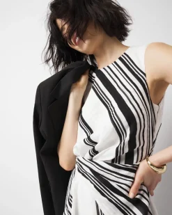 Asymmetric Twist Front Dress*White House Black Market Clearance