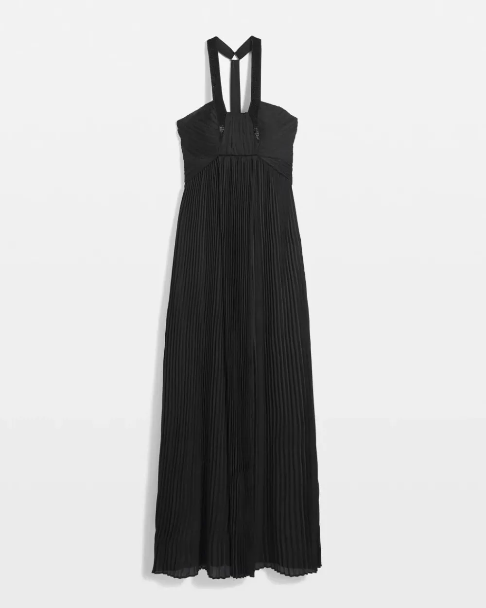 Beaded Halter Maxi Gown*White House Black Market Clearance