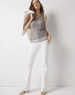 Beaded V-Neck Tank Top*White House Black Market Sale