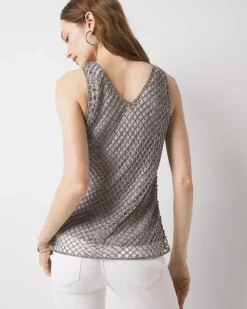 Beaded V-Neck Tank Top*White House Black Market Sale
