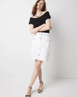 Belted Cargo Mini Skirt*White House Black Market Sale