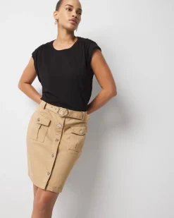 Belted Cargo Mini Skirt*White House Black Market Discount