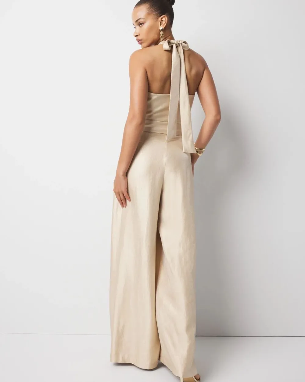 Belted Halter Jumpsuit*White House Black Market Online