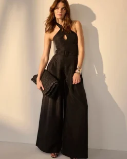 Belted Halter Jumpsuit*White House Black Market Best