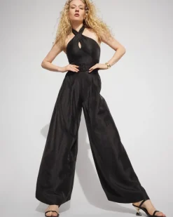 Belted Halter Jumpsuit*White House Black Market Best