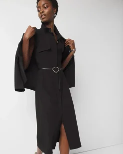 Belted Midi Shirt Dress*White House Black Market Sale