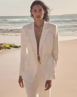 Belted Safari Jacket*White House Black Market Hot