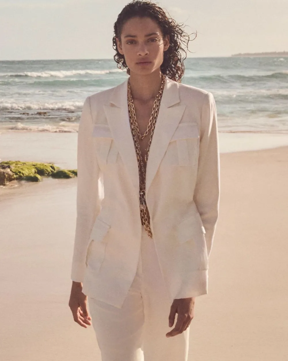 Belted Safari Jacket*White House Black Market Hot
