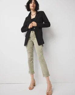 Belted Safari Jacket*White House Black Market Fashion