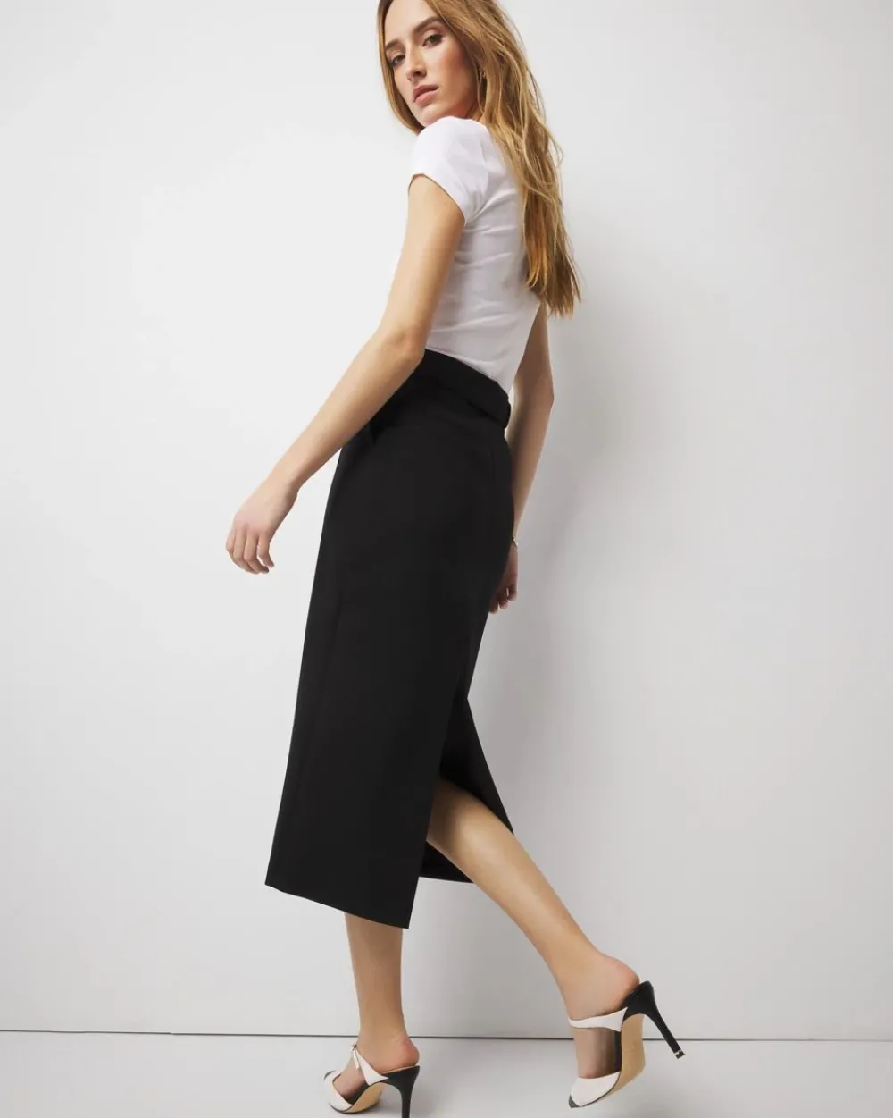 Belted Trouser Skirt*White House Black Market Sale