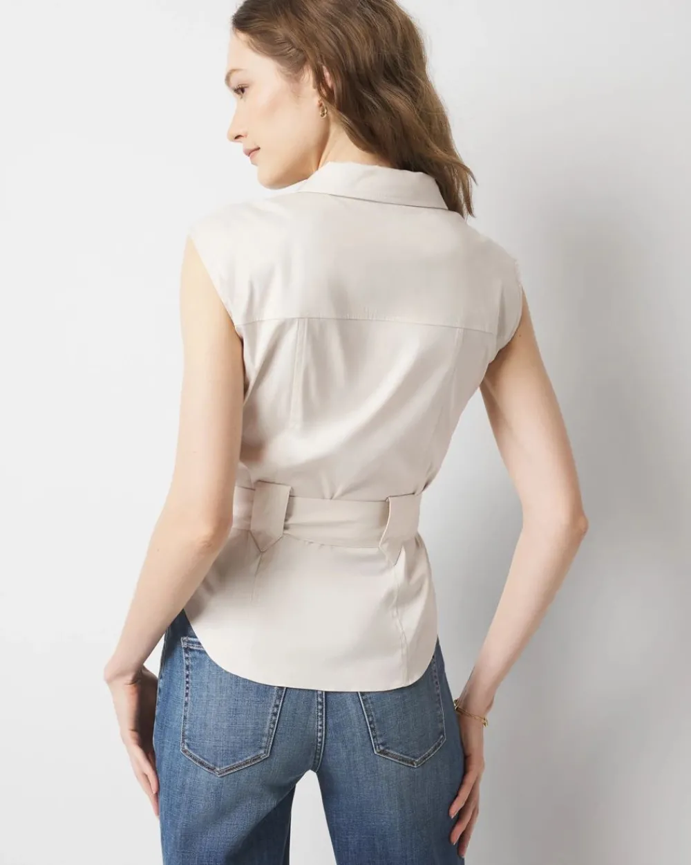 Belted Utility Shirt*White House Black Market Hot