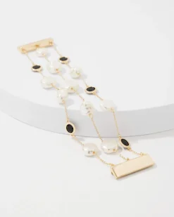 Black + White Multiple Strand Bracelet*White House Black Market Clearance