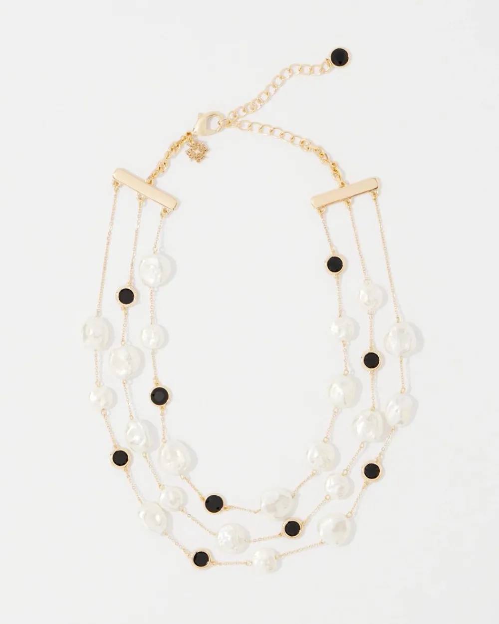 Black + White Multiple Strand Short Necklace*White House Black Market New