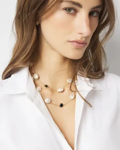 Black + White Single Strand Necklace*White House Black Market Sale