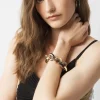 Black Leather + Pavé Link Bracelet*White House Black Market New