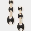 Black Mariner Links & Pavé Earrings*White House Black Market Hot