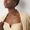 Black Mariner Links & Pavé Necklace*White House Black Market Best