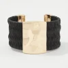 Black Raffia + Gold Cuff*White House Black Market Clearance