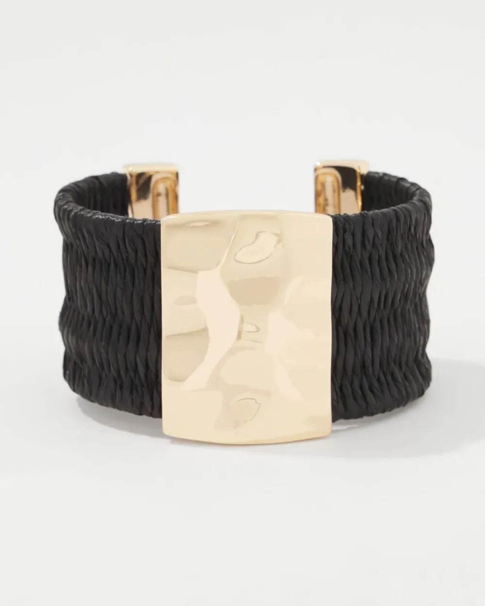 Black Raffia + Gold Cuff*White House Black Market Clearance