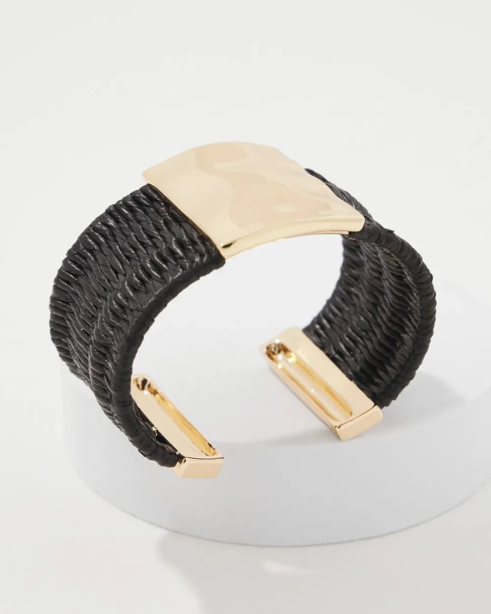 Black Raffia + Gold Cuff*White House Black Market Clearance