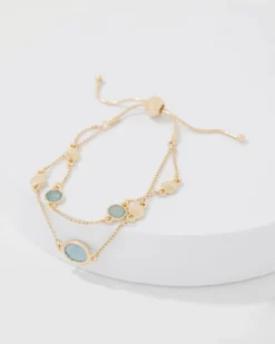 Blue Stone Chain Bracelet*White House Black Market Sale
