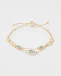 Blue Stone Chain Bracelet*White House Black Market Sale