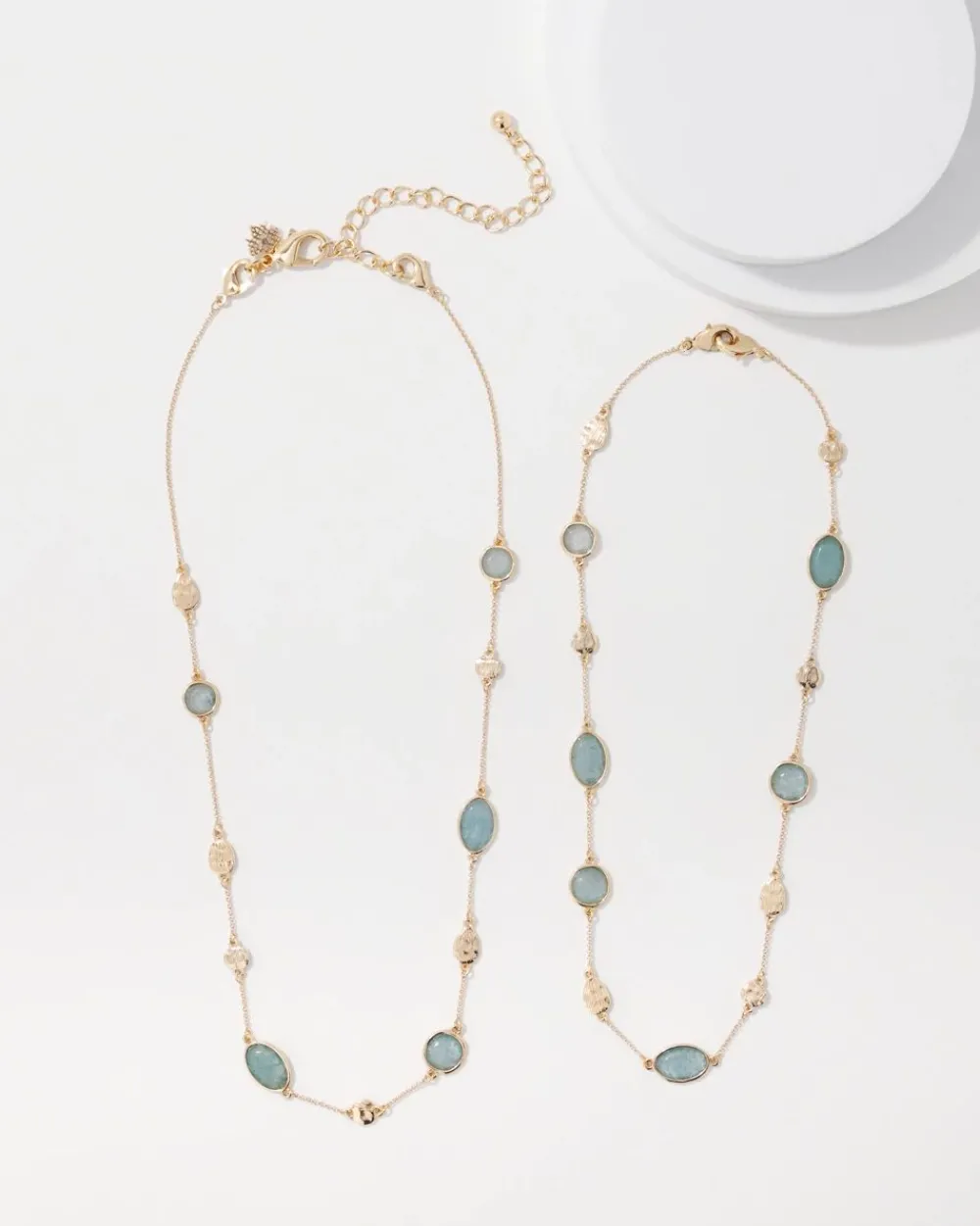 Blue Stone Convertible Necklace*White House Black Market Sale