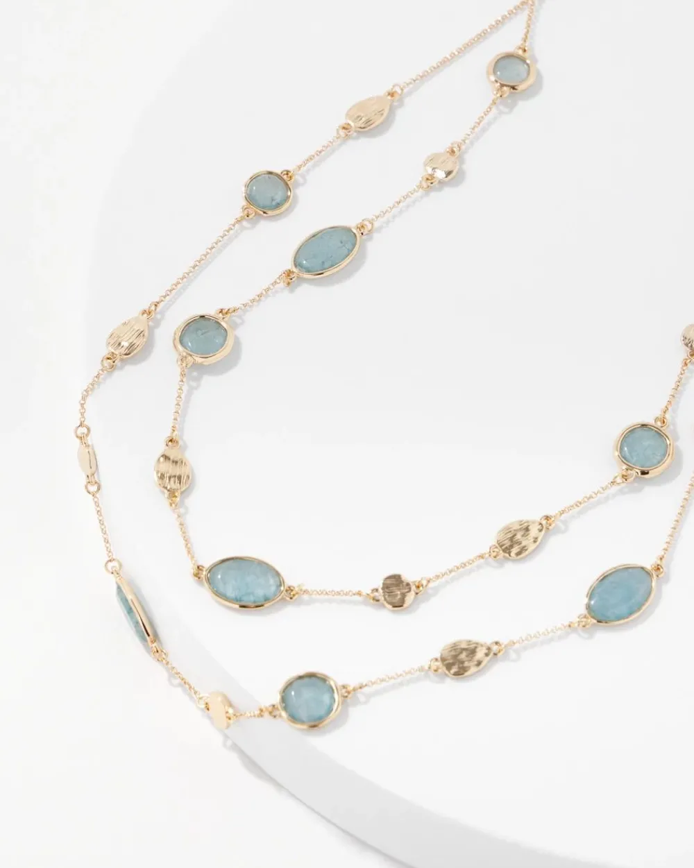 Blue Stone Convertible Necklace*White House Black Market Sale