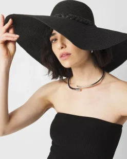 Braided Raffia Floppy Hat*White House Black Market Outlet