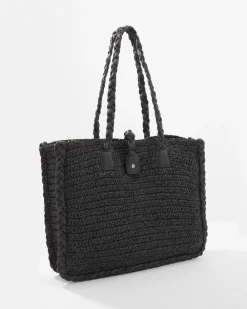 Braided Raffia Tote*White House Black Market Clearance