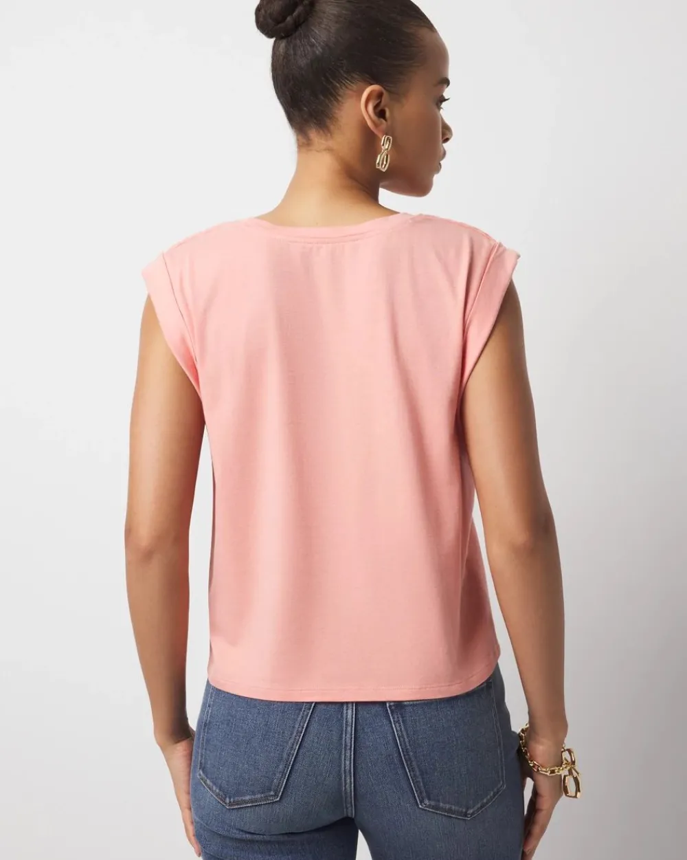Braided Shoulder Tee*White House Black Market Clearance