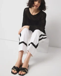 Braided Strap & Gold Flats*White House Black Market Outlet