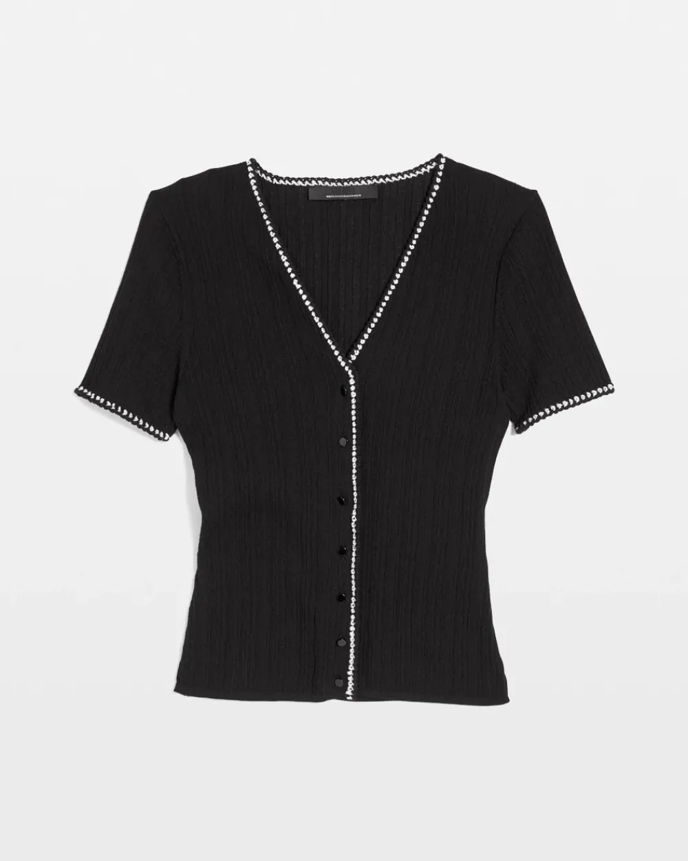 Braided Trim Cardigan Sweater*White House Black Market Outlet