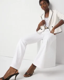 Braided Trim Cropped Jacket*White House Black Market Outlet