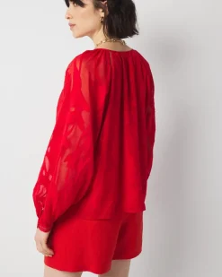 Burnout Blouse*White House Black Market Outlet
