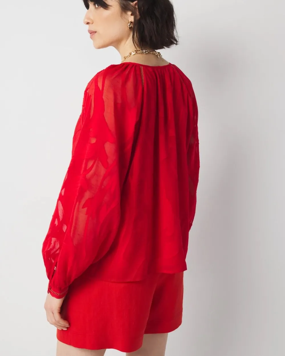 Burnout Blouse*White House Black Market Outlet
