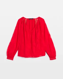 Burnout Blouse*White House Black Market Outlet