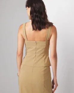 Button Front Bustier*White House Black Market Clearance